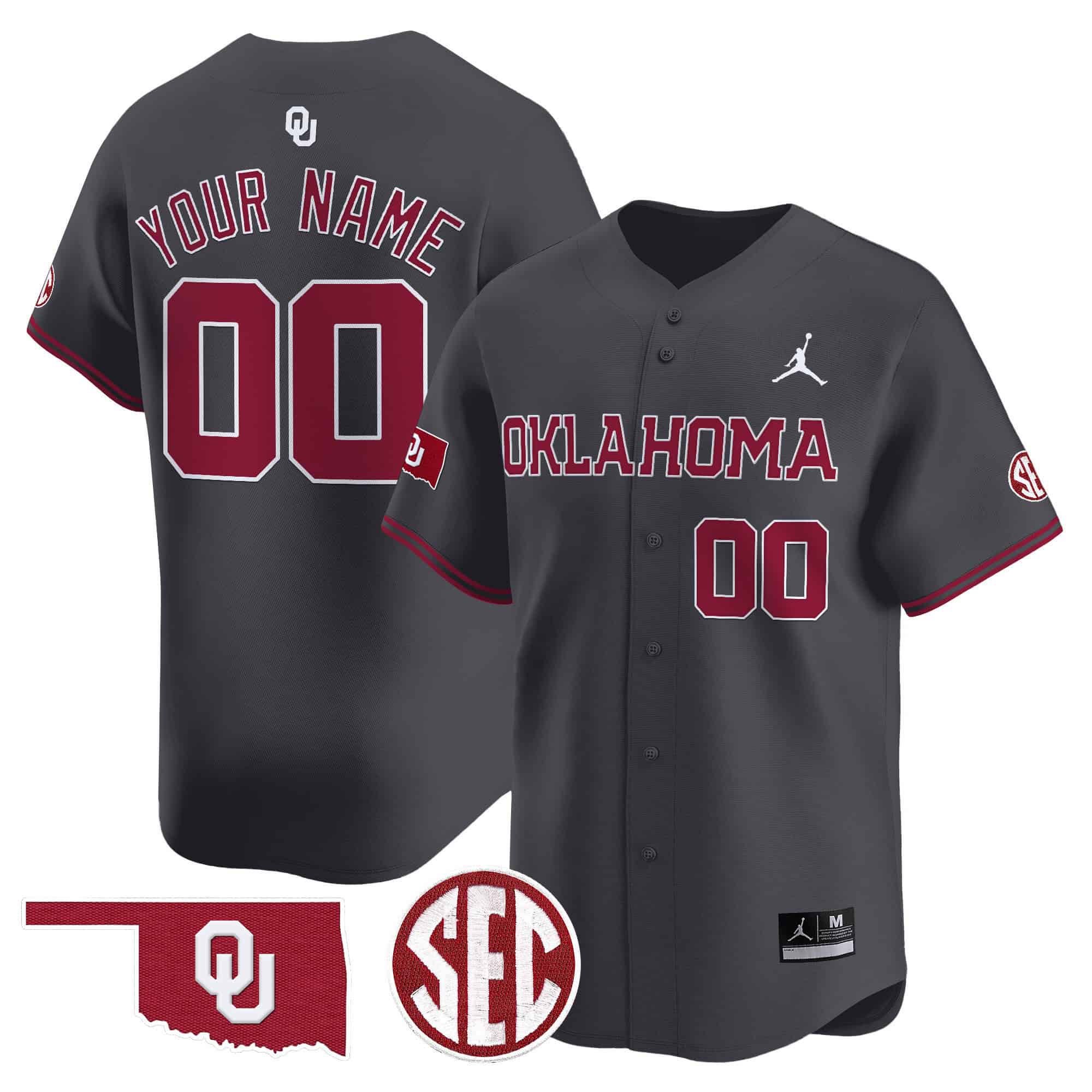 Men Oklahoma Sooners Grey 2024 Vapor Premier Limited Custom NCAA Jersey